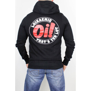 Hooded Zipper Classic Oi! Black