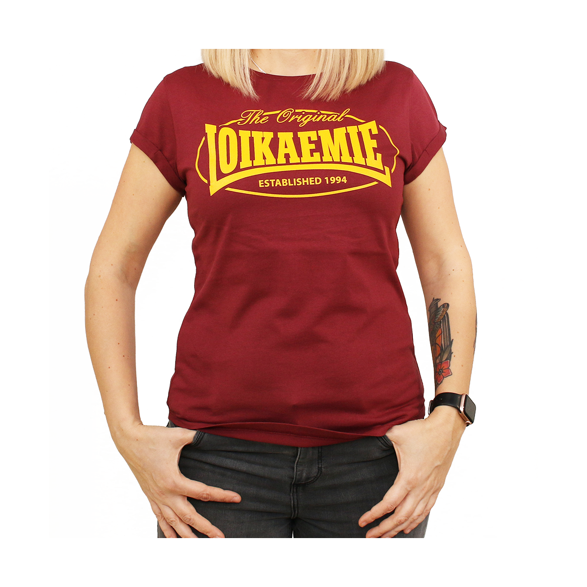 Ladies T-Shirt The Original Burgundy