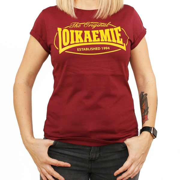 Ladies T-Shirt The Original Burgundy