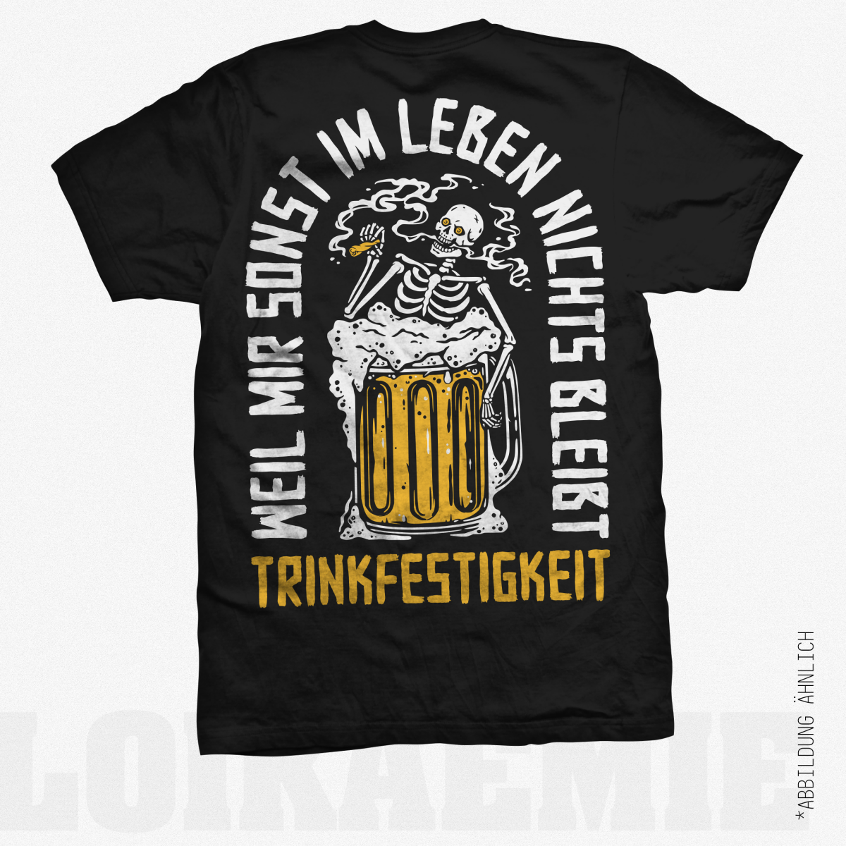 T-Shirt Trinkfestigkeit Black