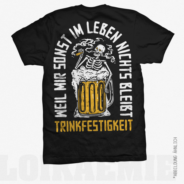 T-Shirt Trinkfestigkeit Black S