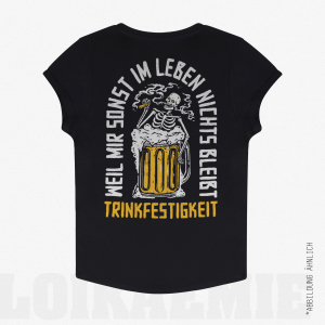 Ladies T-Shirt Trinkfestigkeit Black