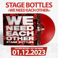 STAGE BOTTLES - We Need Each Other - LP Red Vinyl