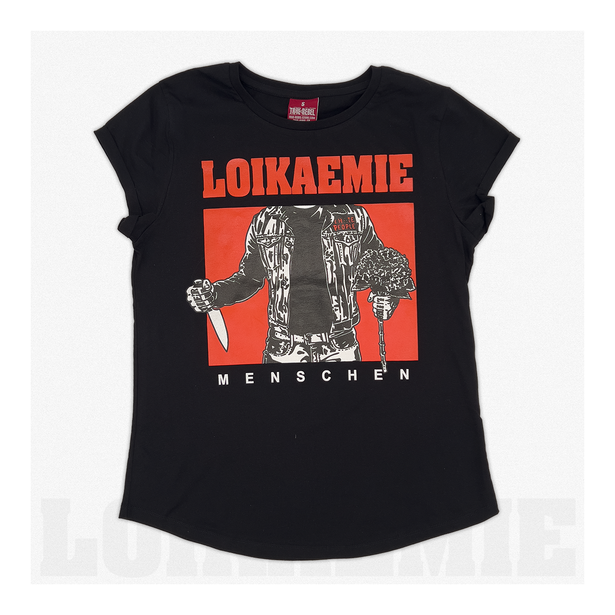 Ladies T-Shirt Menschen Black