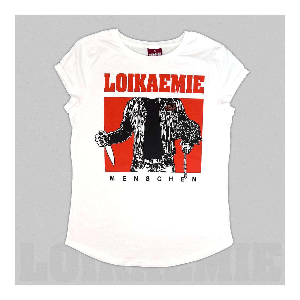 Ladies T-Shirt Menschen White