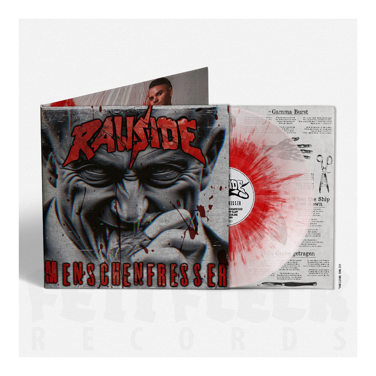 RAWSIDE LP Menschenfresser Splatter Vinyl