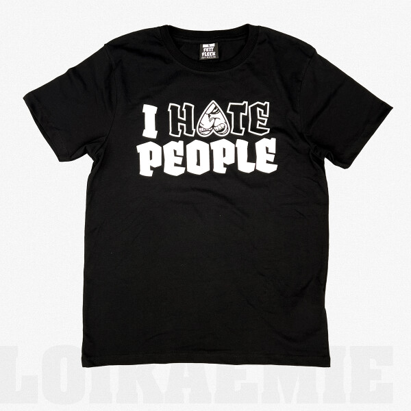 T-Shirt I HATE PEOPLE Black S