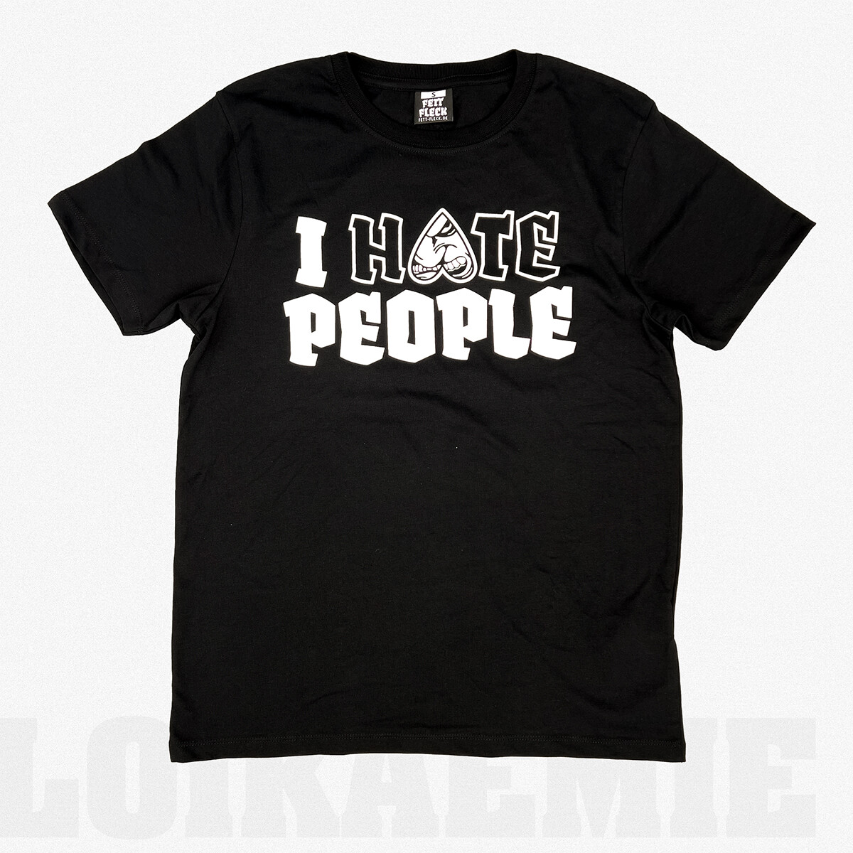 T-Shirt I HATE PEOPLE Black L