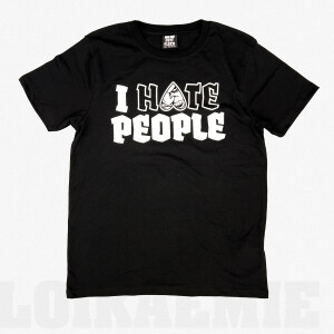 T-Shirt I HATE PEOPLE Black XL