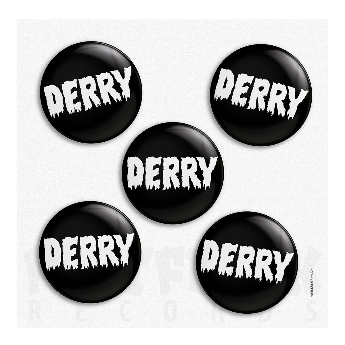 DERRY Button Logo Black