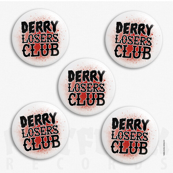 DERRY Button Loser Club White