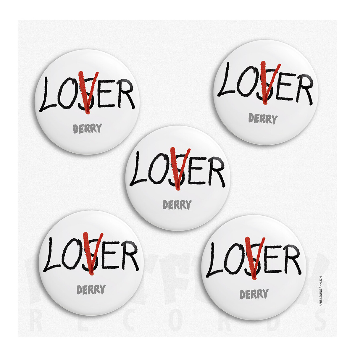 DERRY Button Loser White