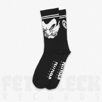 Socken Dünn Schädel Black