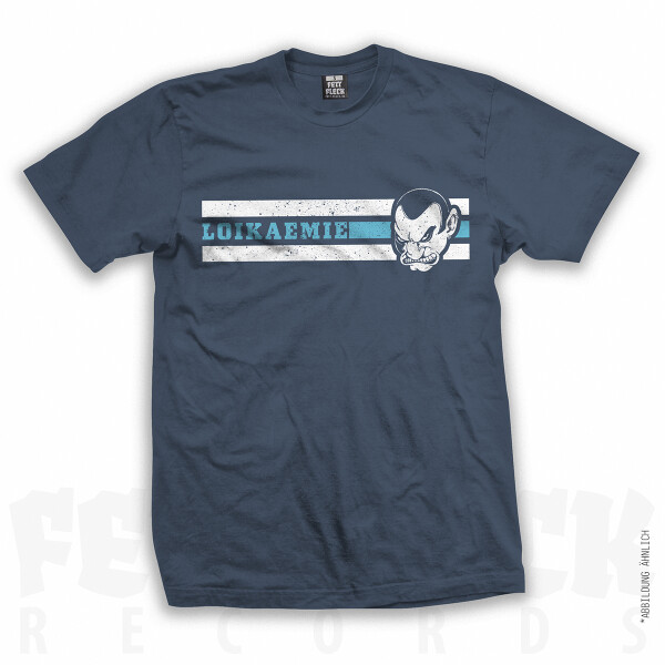 T-Shirt WHITE LINES Denim Blue 3XL