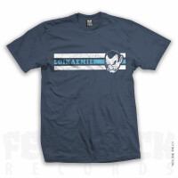 T-Shirt WHITE LINES Denim Blue 3XL