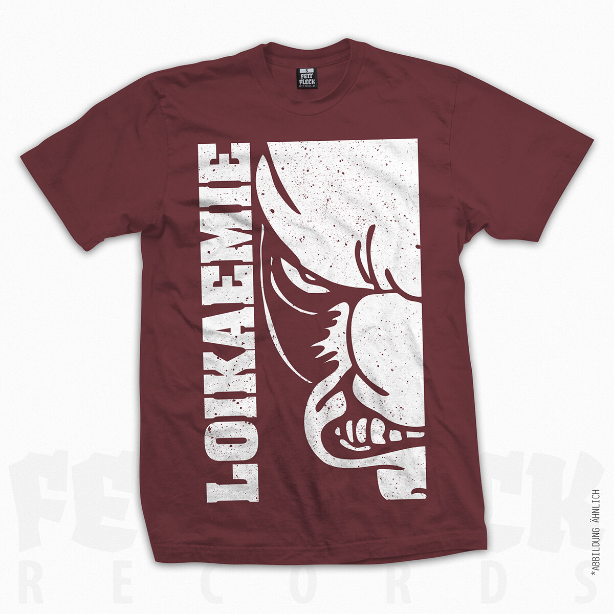 T-Shirt Fettfresse Burgundy M box