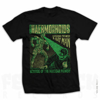THE HAERMORRHOIDS T-Shirt Nuclear Power X-Ray Man Black M