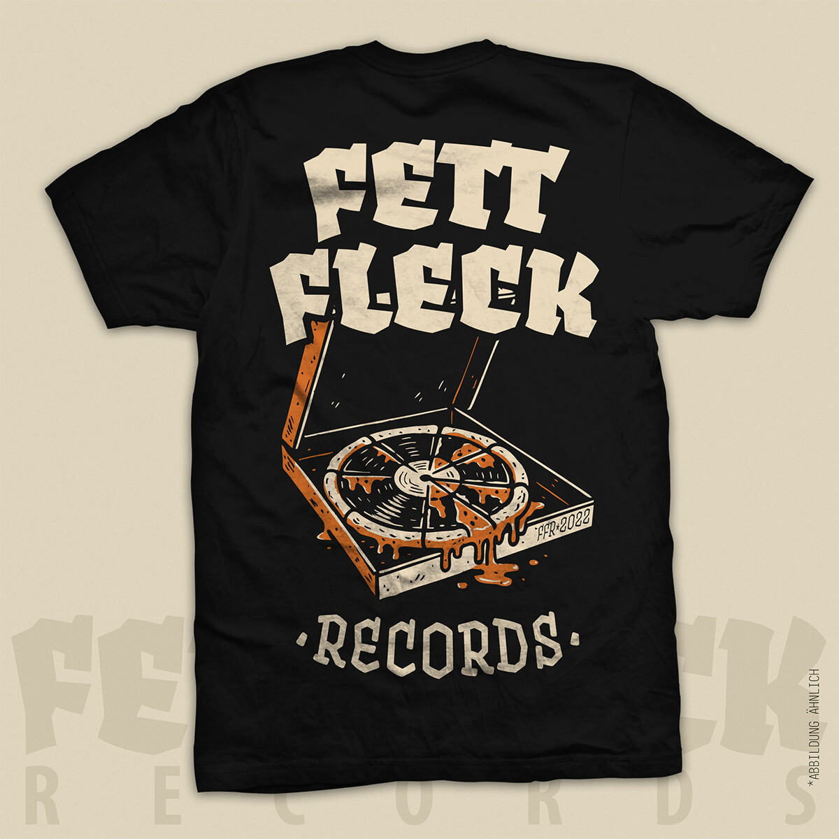 FFR T-Shirt PIZZA LA FETTWAX Black S box